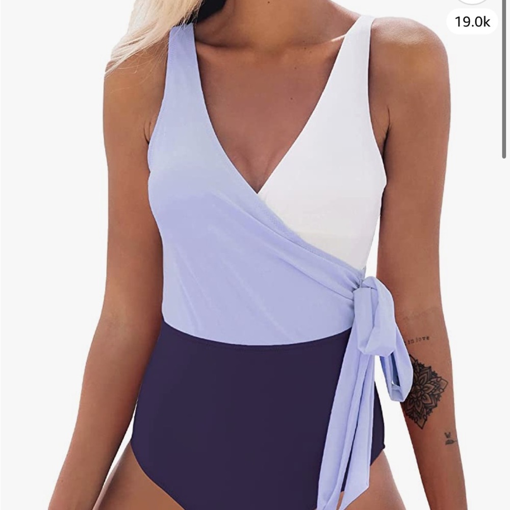 CupShe color block one piece- Large